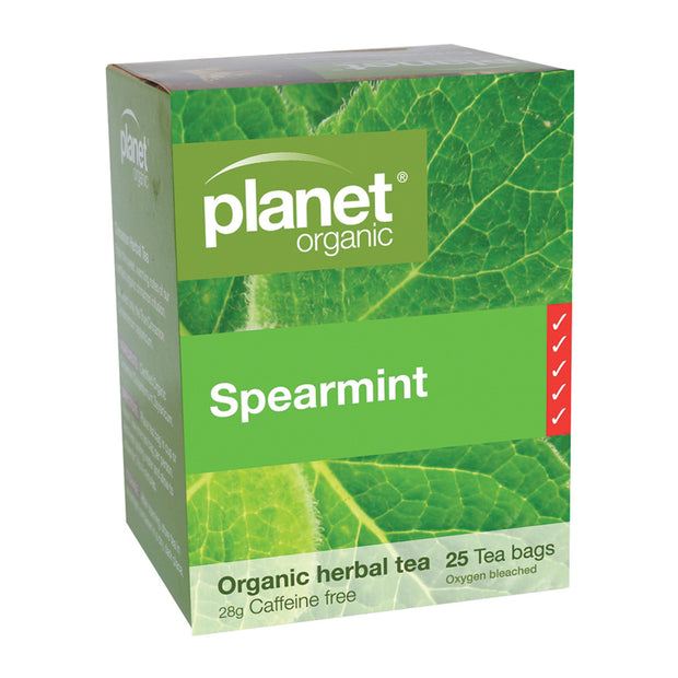 Organic Spearmint Tea Bags 25s Planet Organic - Broome Natural Wellness
