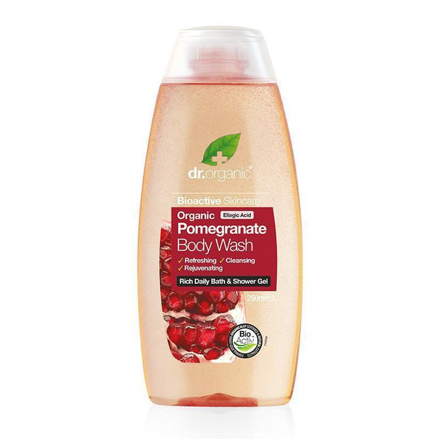 Pomegranate Body Wash 250ml Dr Organic