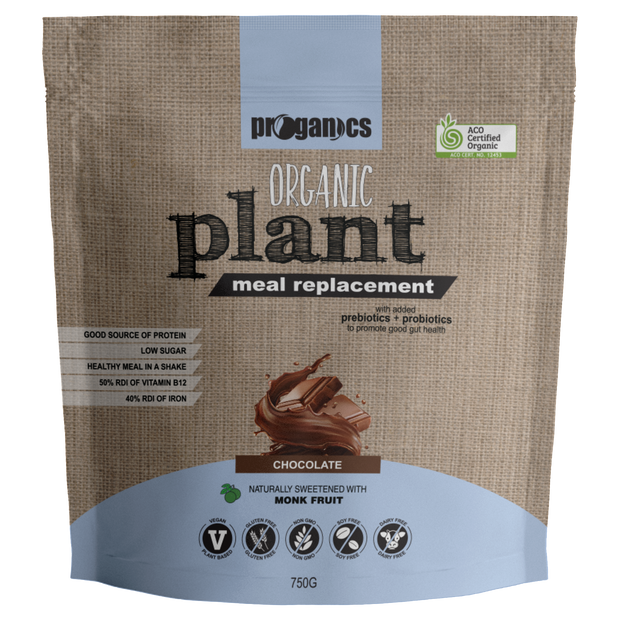 Organic Plant Meal Replacement Chocolate 750g Proganics - Broome Natural Wellness