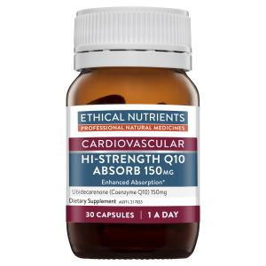 High Strength Coenzyme Q10 150mg 30C Ethical Nutrients - Broome Natural Wellness