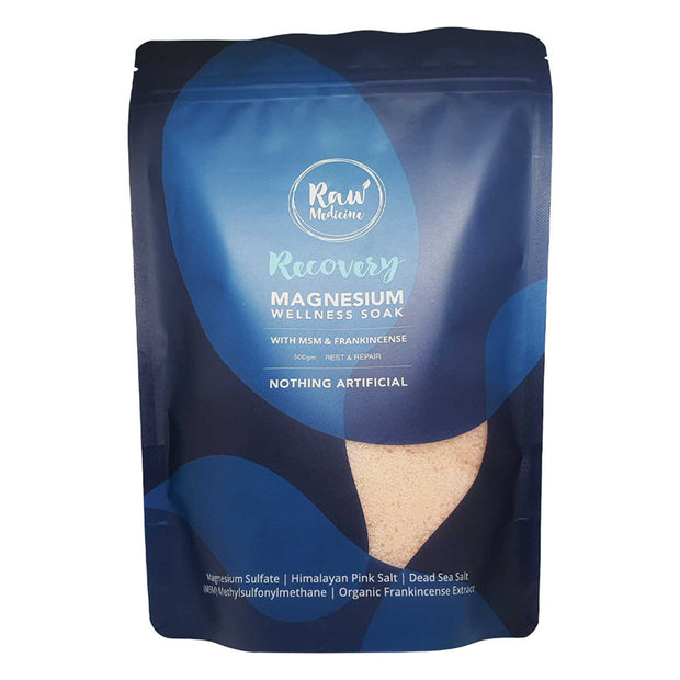 Magnesium Wellness Soak Recovery Rest and Repair 500g Raw Medicine - Broome Natural Wellness