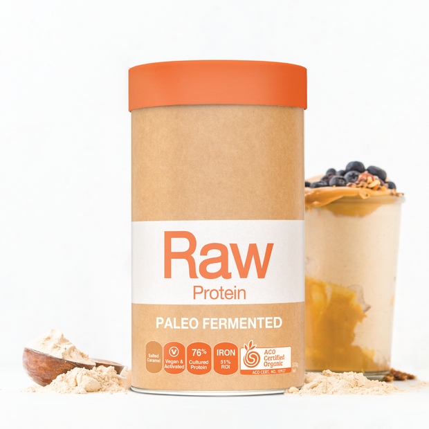 Raw Paleo Protein Fermented Salted Caramel 500g Amazonia