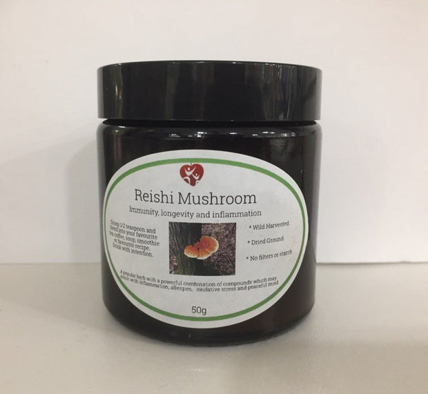 Reishi Mushrooms 50g Broome Natural Wellness - Broome Natural Wellness