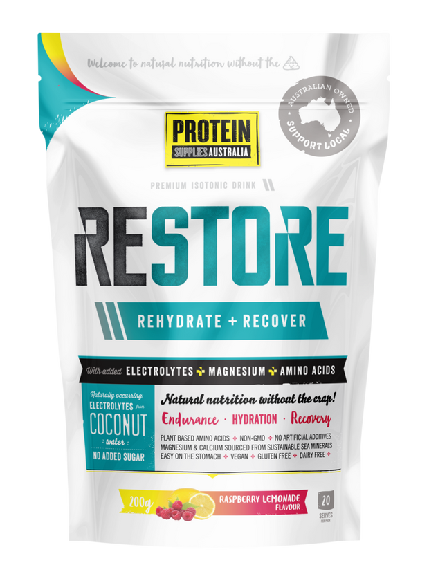 PSA Restore Hydration Raspberry Lemonade 200g - Broome Natural Wellness