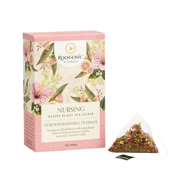 Nursing Native Plant Tea Elixir 18 Tea Bags Roogenic Australia
