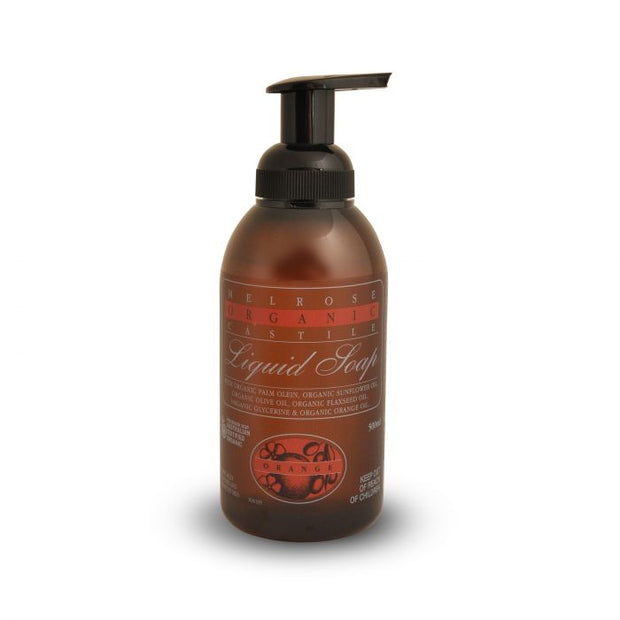 Orange Flax Castile Soap Pump 500ml Melrose - Broome Natural Wellness
