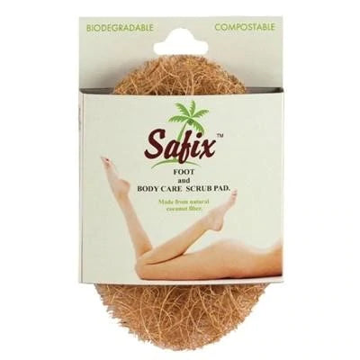 Foot & Body Scrub Pad Biodegradable and Compostable 60g Safix