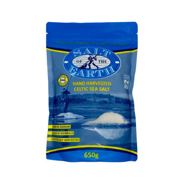 Fine Ground Celtic Sea Salt 650g Salt of the Earth - Broome Natural Wellness