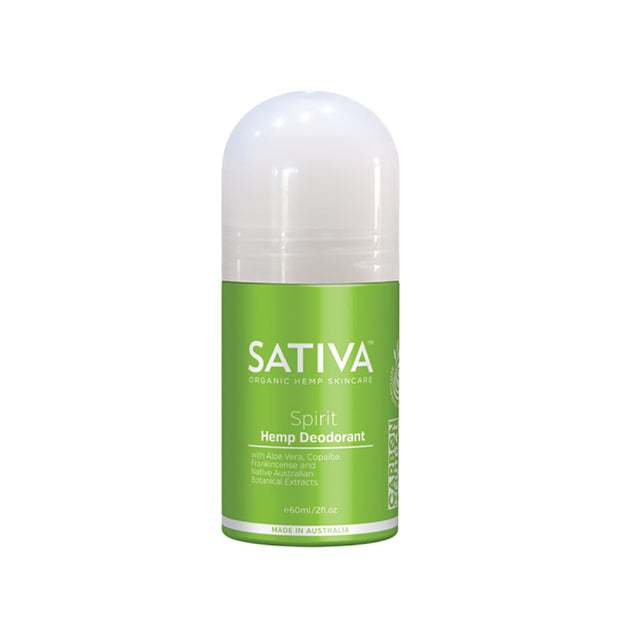 Hemp Deodorant Spirit 60ml Sativa - Broome Natural Wellness