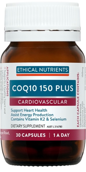 CoQ10 150 Plus 30C Ethical Nutrients - Broome Natural Wellness