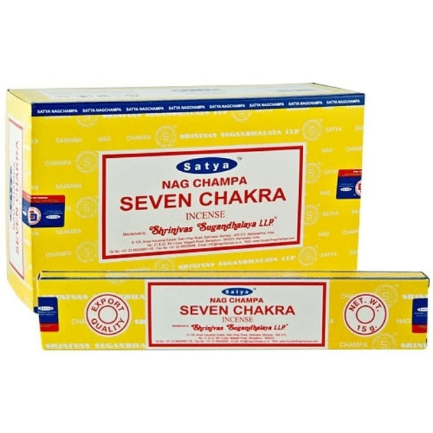 Nag Champa Seven Chakra Incense 15g - Broome Natural Wellness