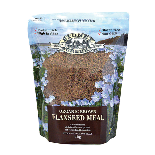 Flaxseed Meal Brown Organic 1kg Stoney Creek