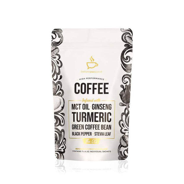 High Performance Coffee Blend Unweetened 7 Sachets Before You Speak - Broome Natural Wellness