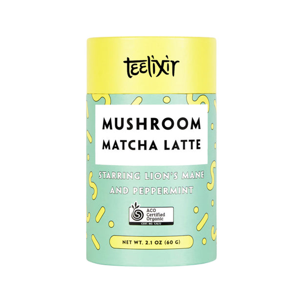 Teelixir Mushroom Matcha Lions Mane and Peppermint 60g