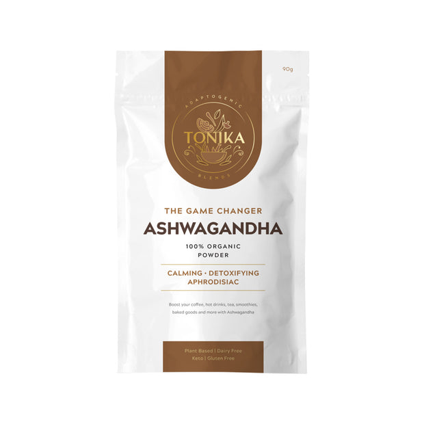 Ashwagandha 100% Organic Powder 90g Tonika
