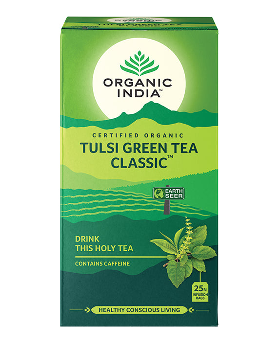Tulsi Green Organic Tea 25 Bags Organic India
