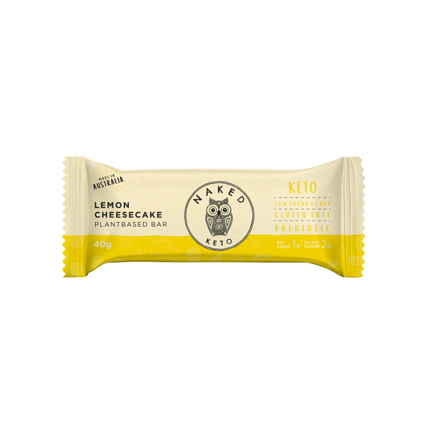 Lemon Cheesecake Keto Bar 40g Naked Paleo