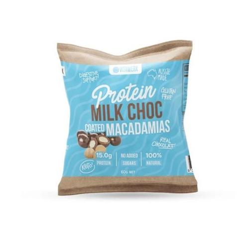 Protein Milk Choc Coated Macadamias 60g Vitawerx