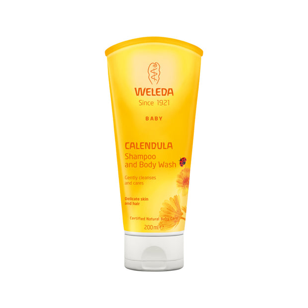 Baby Shampoo and Body Wash Calendula 200ml Weleda - Broome Natural Wellness
