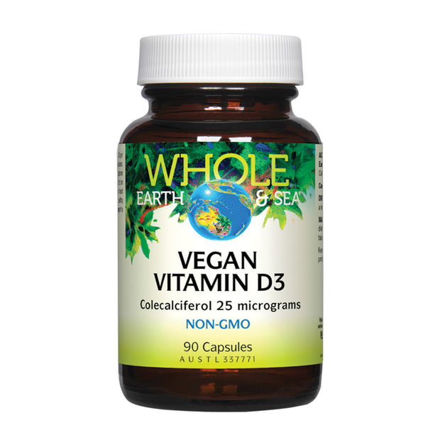 Vitamin D3 Vegan 90C Whole Earth Sea - Broome Natural Wellness