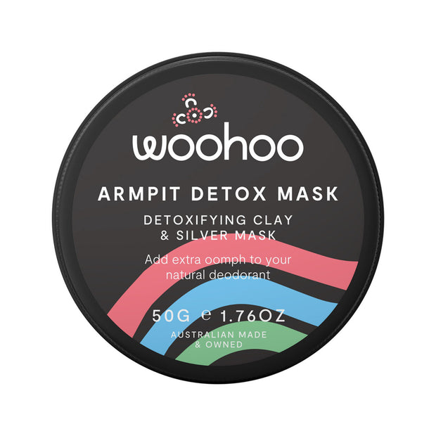 Armpit Detox Mask Detoxifying Clay and Silver 50g Woohoo
