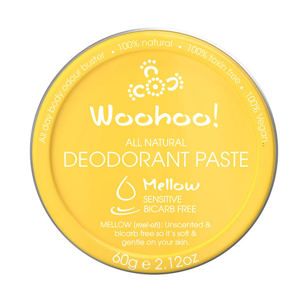 Natural Deodorant Paste Mellow (Sensitive) Tin 60g Woohoo