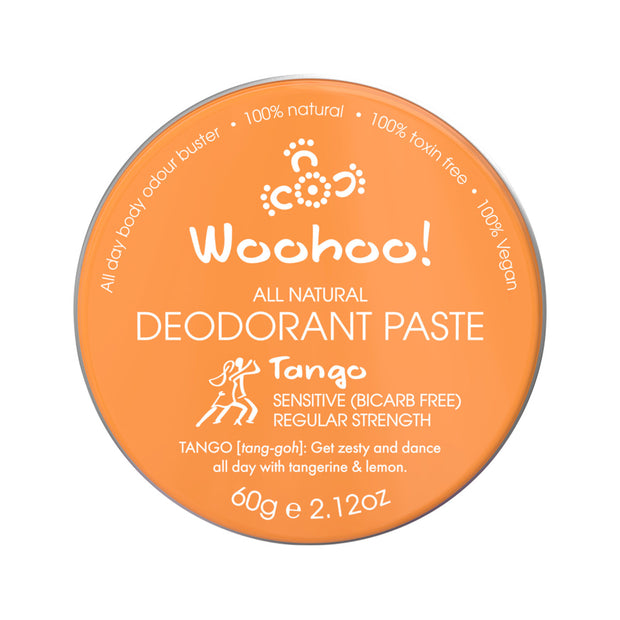 Natural Deodorant Paste Tango Sensitive 60g Tin Woohoo - Broome Natural Wellness