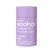 Natural Deodorant Anti Chafe Stick Pop 60g (Extra Strength) Woohoo