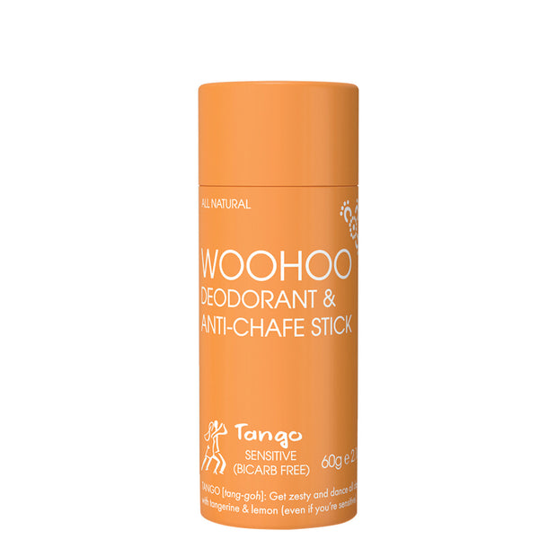 Deodorant & Anti Chafe Stick Tango 60g (Sensitive & Bi-Carb Free) Woohoo - Broome Natural Wellness