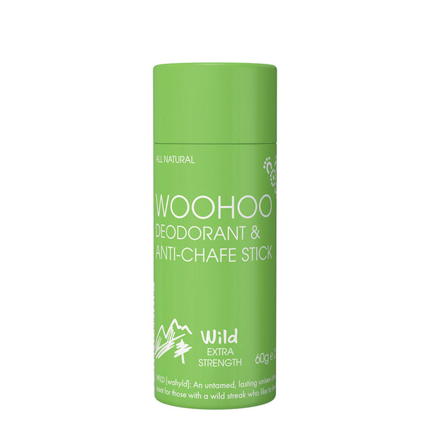 Natural Deodorant Anti Chafe Stick Wild Ultra Strength 60g Woohoo - Broome Natural Wellness