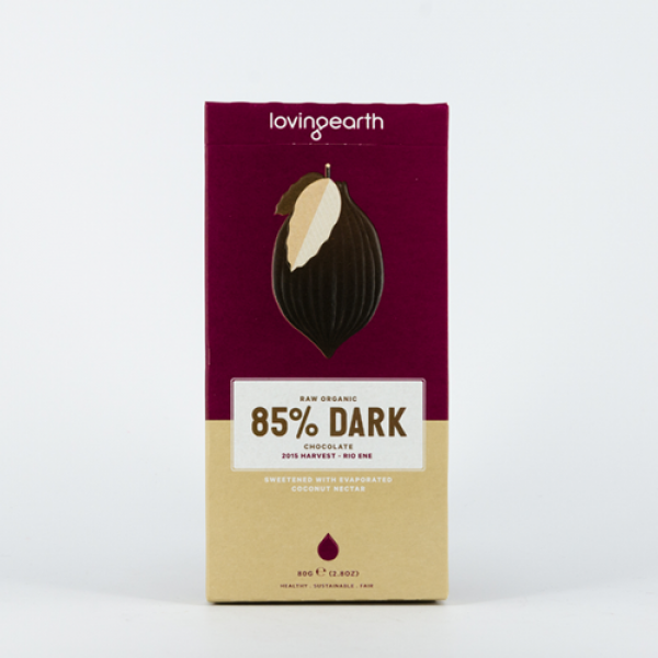 85% Dark Chocolate 80g Loving Earth - Broome Natural Wellness