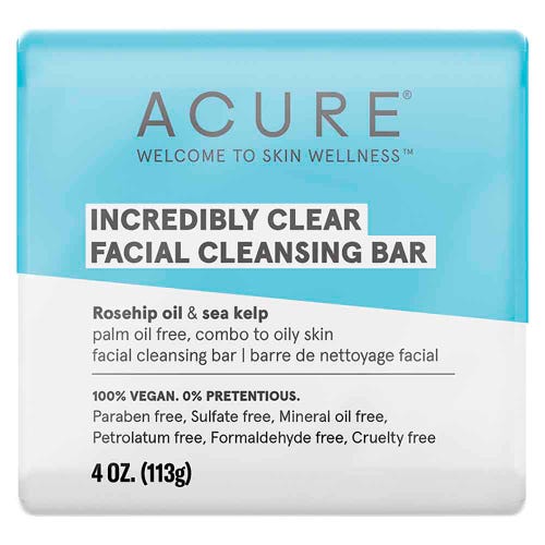 ACURE Incredibly Clear Facial Cleansing Bar 113g