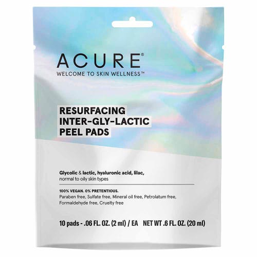 ACURE Resurfacing Inter Gly Lactic Peels 10 Pads