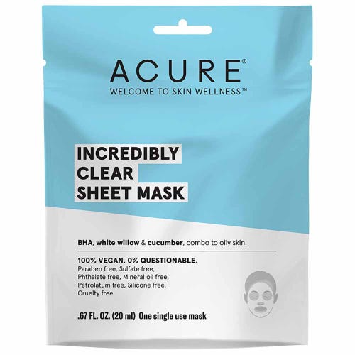 ACURE Incredibly Clear Sheet Mask 20ml