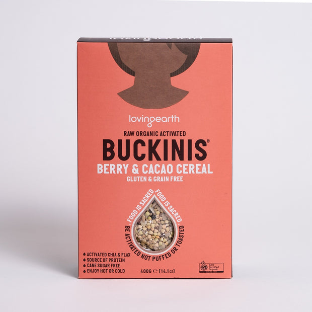 Buckinis Berry Cacao Cereal 400g Loving Earth