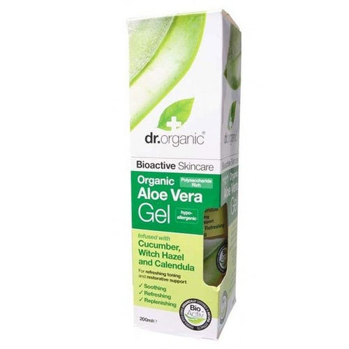 Aloe Vera Gel Cucumber 200ml Dr Organic - Broome Natural Wellness