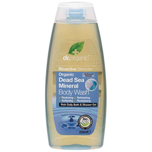 Dead Sea Mineral Body Wash 250ml Dr Organic - Broome Natural Wellness