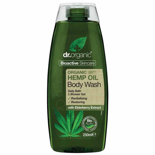 Body Wash Organic Hemp Oil 250ml Dr Organic - Broome Natural Wellness
