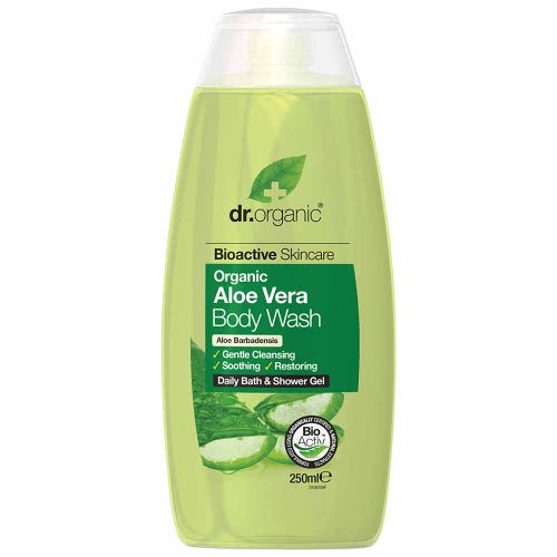Aloe Vera Body Wash 250ml Dr Organic - Broome Natural Wellness