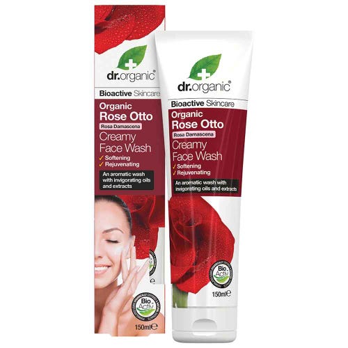 Rose Otto Creamy Face Wash 150ml  Dr Organic - Broome Natural Wellness