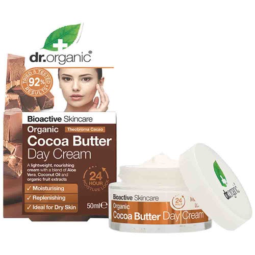 Cocoa Butter Day Cream 50ml Dr Organic - Broome Natural Wellness