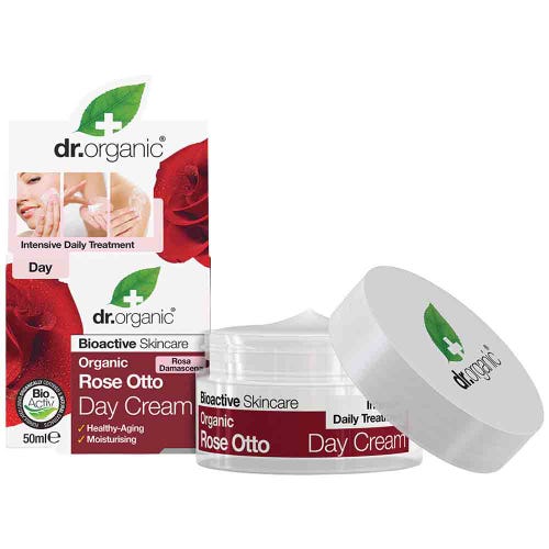 Rose Otto Day Cream 50ml Dr Organic - Broome Natural Wellness