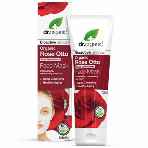 Rose Otto Face Mask 50ml Dr Organic - Broome Natural Wellness