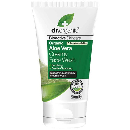 Aloe Vera Face Wash (Mini) 50ml Dr Organic - Broome Natural Wellness