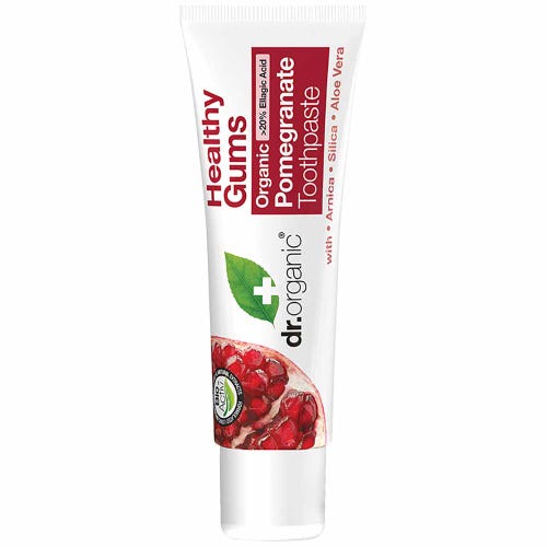 Organic Pomegranate Whitening Toothpaste (Mini) 20ml Dr Organic - Broome Natural Wellness