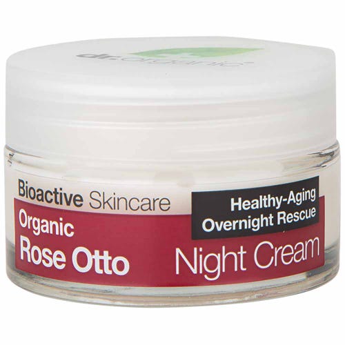 Rose Otto Night Cream 50ml Dr Organic - Broome Natural Wellness