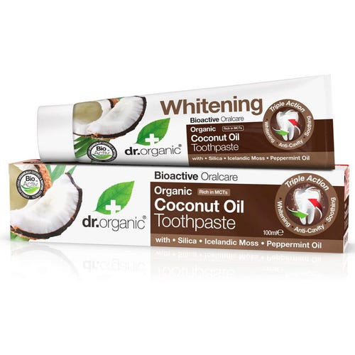 Organic Virgin Coconut Oil Toothpaste 100ml Dr Organic - Broome Natural Wellness
