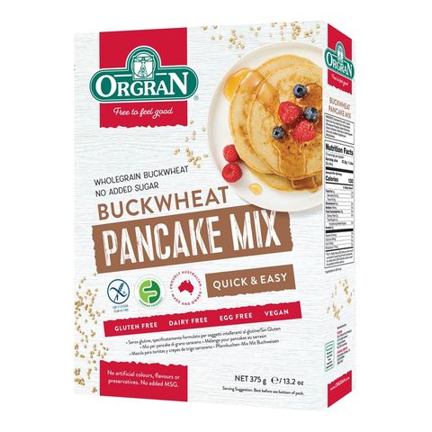 Buckwheat Pancake Mix 375g Orgran - Broome Natural Wellness