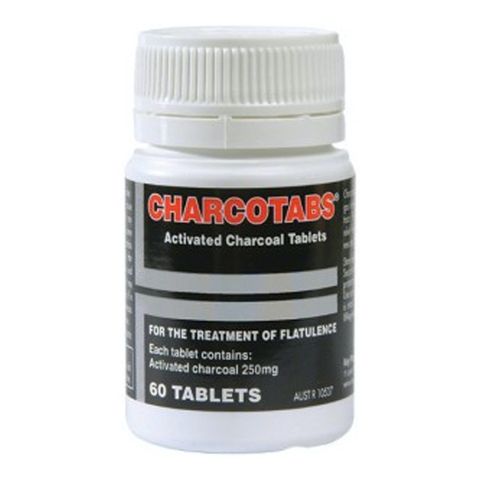 Activated Charcoal 250mg 60T Charcocaps