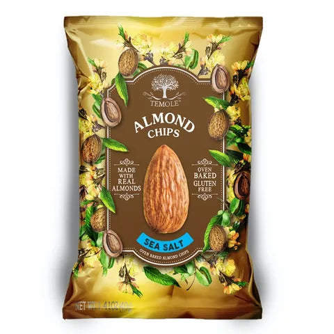 Almond Chips Sea Salt 40g Temole